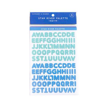 2 Sheets Self Adhesive Alphabet Letters Numbers Stickers kid