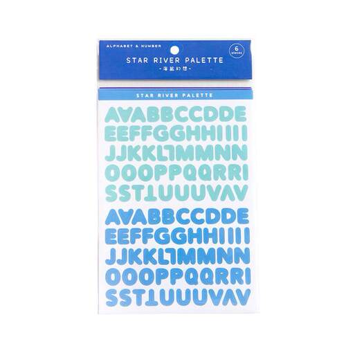 2 Sheets Self Adhesive Alphabet Letters Numbers Stickers kid