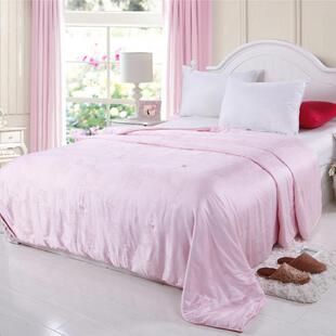 天丝莫代尔亲肤保暖加厚木棉蚕丝被冬被秋提花冬被子单双人被