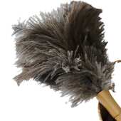 嘉舶邮包楠竹羽毛无电车静电鸵鸟毛清洁家用扫除尘车用精选灰羊毛