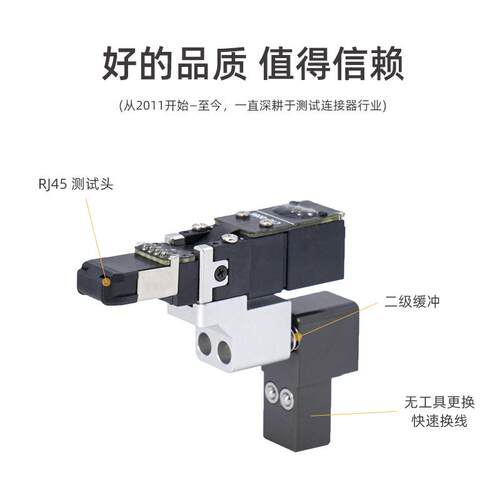 虎连OZD直供插浮拔高寿命千兆万兆缓RJ45测试转接头高自适应动带