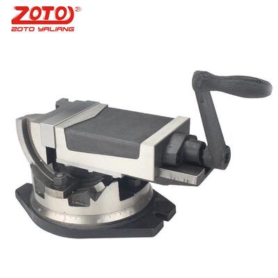 zoto可倾斜旋转精密平口钳铣床角固式机用台钳角度虎钳夹具精度