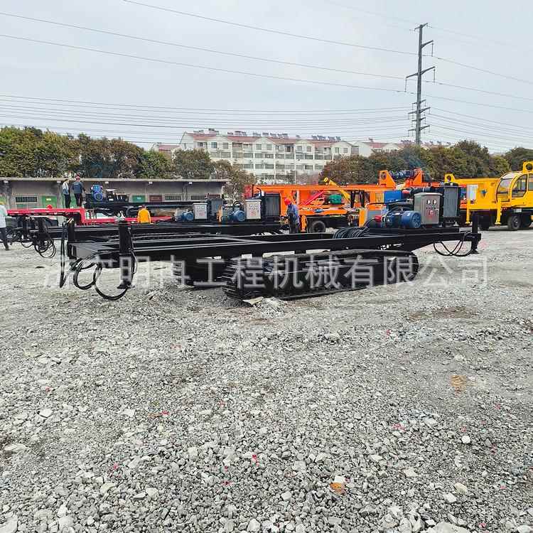 40吨遥控履带底盘 钢制底盘行走总成 电机发动机液压站行走动力