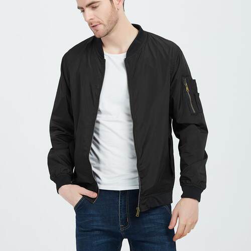 Baseball collar jacket men's style men's jacket thin