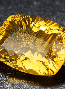 批发源头捡漏价 26.4克拉大颗粒黄晶裸石戒面 支持私人定制