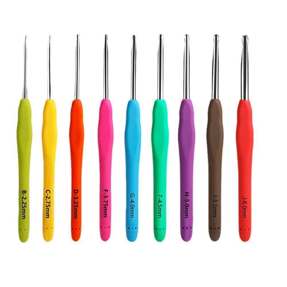 TPR软柄钩针套装蕾丝钩针竹木长柄钩针手工编织组含配件工具,居家布艺,线盒,淘宝优惠券,粉丝福利购,淘宝优惠卷