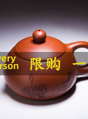 紫砂壶泡茶壶宜兴朱泥西施壶陶瓷泡茶器纯手工功夫茶具石飘壶球孔