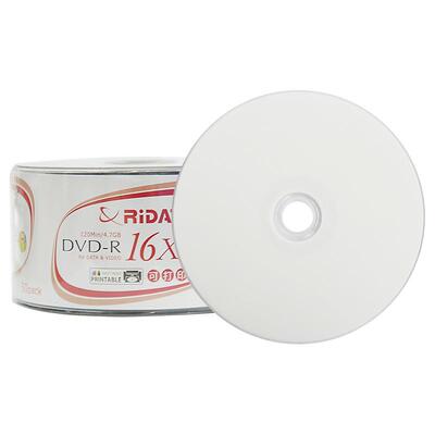 铼德RIDATA可打印DVD-R 16X 4.7G空白刻录盘可刻录碟片空盘可打印