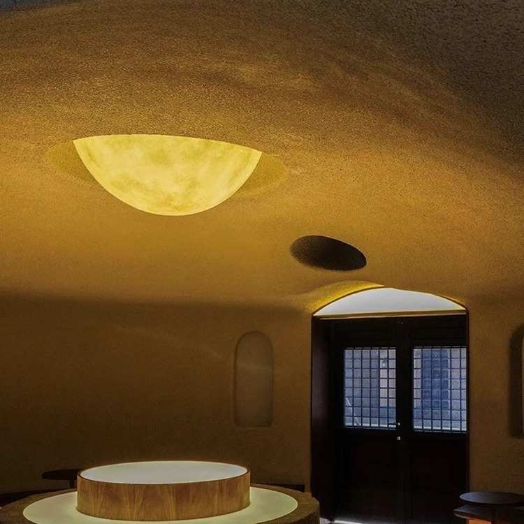 半圆网红吸顶灯客厅月球灯餐厅过道球形灯店铺商场电竞房装饰灯