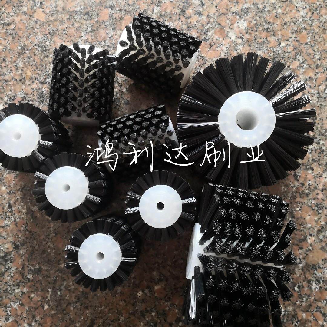 厂家直销清扫尼龙毛刷轮 抛光打磨毛刷轮 清洗毛刷滚筒传送滚筒刷