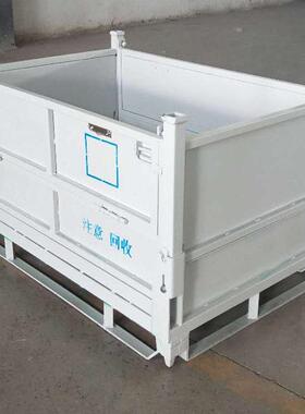 铁箱B110H金属周转箱折叠式可堆式110D钢制料箱