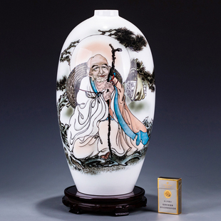 画坛奇才 国家高级工艺美术师 省陶瓷工艺大师史年春 尊者花瓶