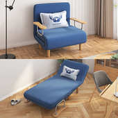 W7折叠床沙发床单人床家用办公室午休午睡床双人两用可折叠简约款