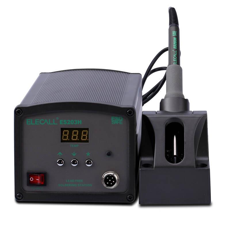 伊莱科ES203H大功率高频焊台数显可调温恒温电烙铁90W200-480℃