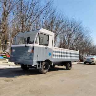 载王重间倒货车电瓶转运物拉货养殖755厂电动平板搬运车料电动周