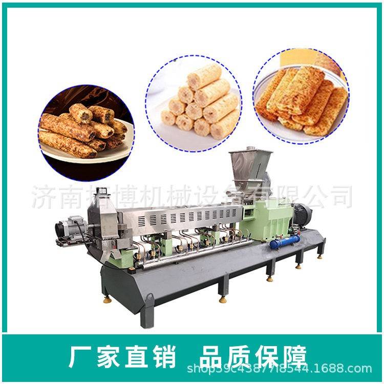 非油炸型膨化食品生产线多力多滋玉米棒夹心粟米条设备