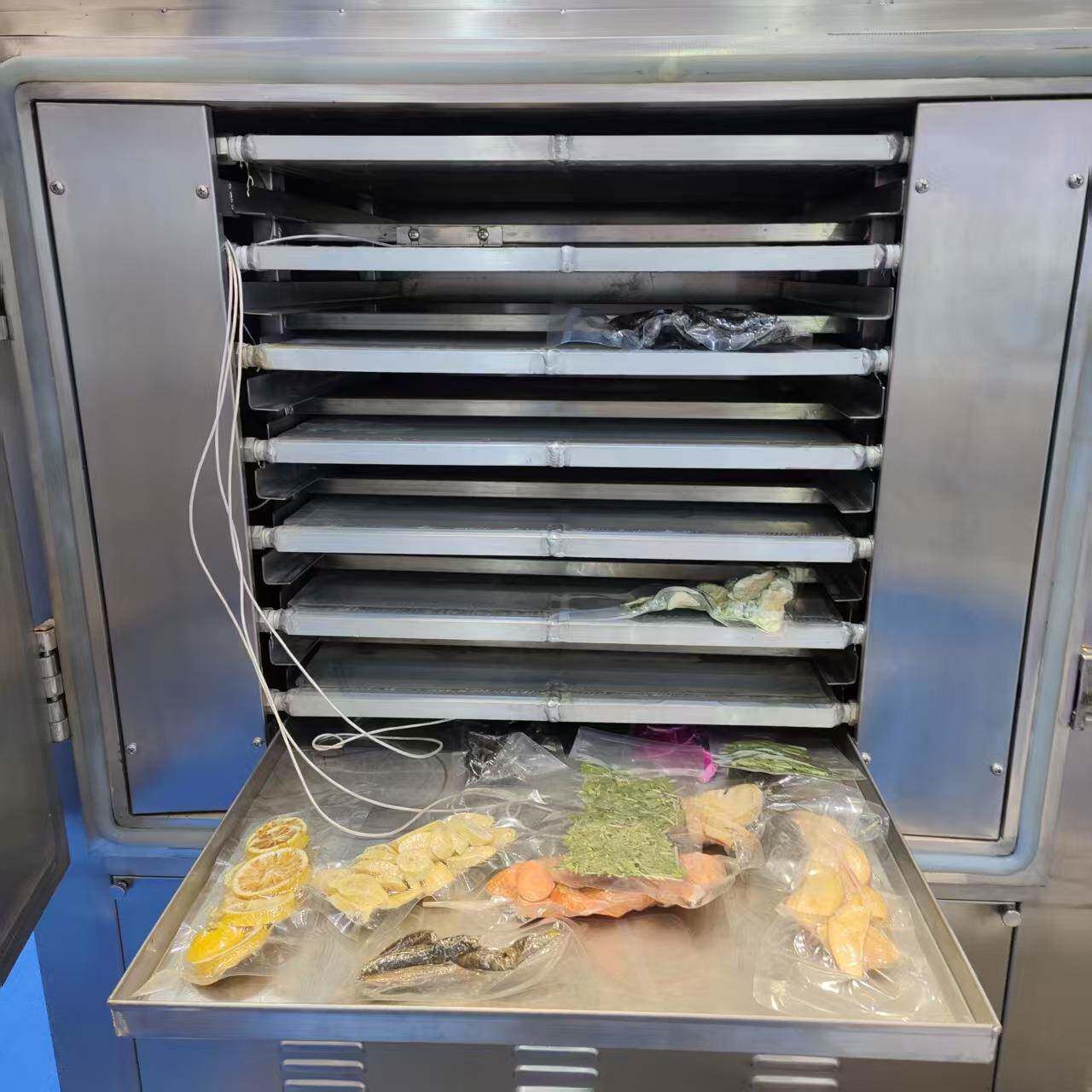 2平方小型试验冻干保鲜机菠萝柠檬真空冻干机宠物饲料鱼饵冻干机