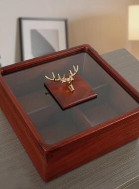 新款干果盘轻奢高档糖果盒中式坚果收纳盒家用客厅茶几分格摆放盘