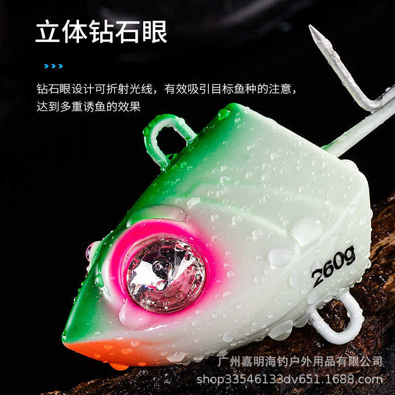 批发ECOODA伊酷达太刀天亚饵船钓带鱼饵太刀鱼钩三爪夜光太刀鱼钩