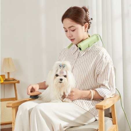 遛十七专业宠物美容吹风机降噪静音大风力挂脖狗狗猫咪拉毛机