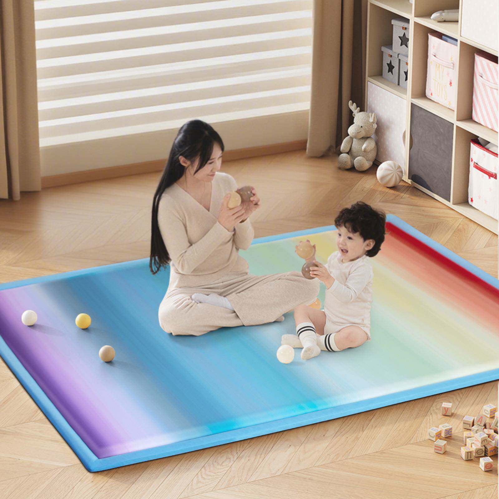 加厚童绵地垫家垫用儿爬行垫瑜伽打海地铺睡垫多功能防摔IKA地毯