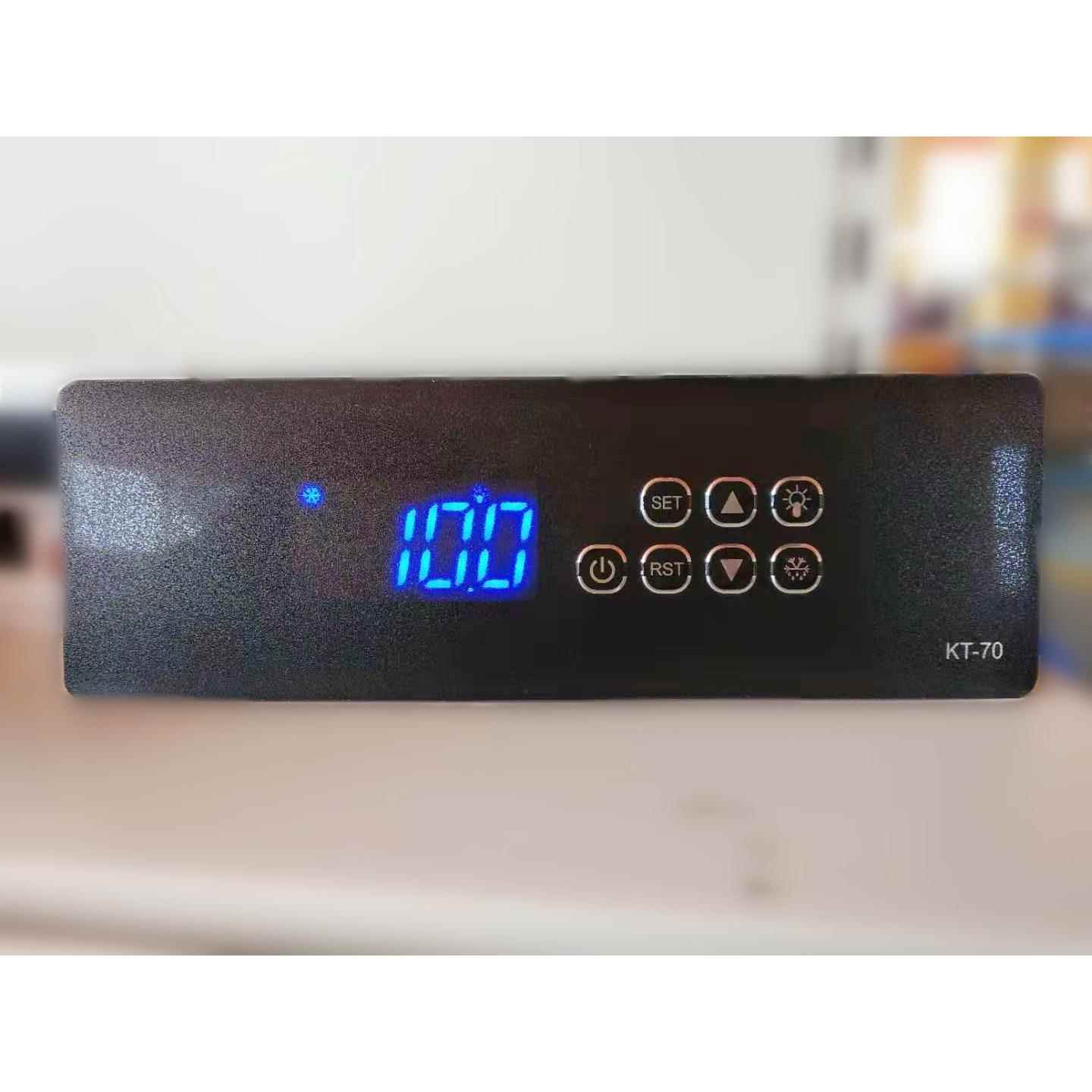 冷藏冰柜蛋糕柜微电子温度控制器带化霜风扇灯光延时温控仪KT-70