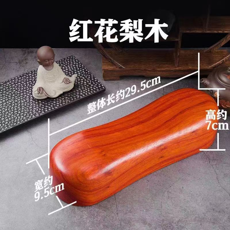 鸡木867实木木颈枕椎质红木枕头凉枕枕头木质红翅木颈椎枕头