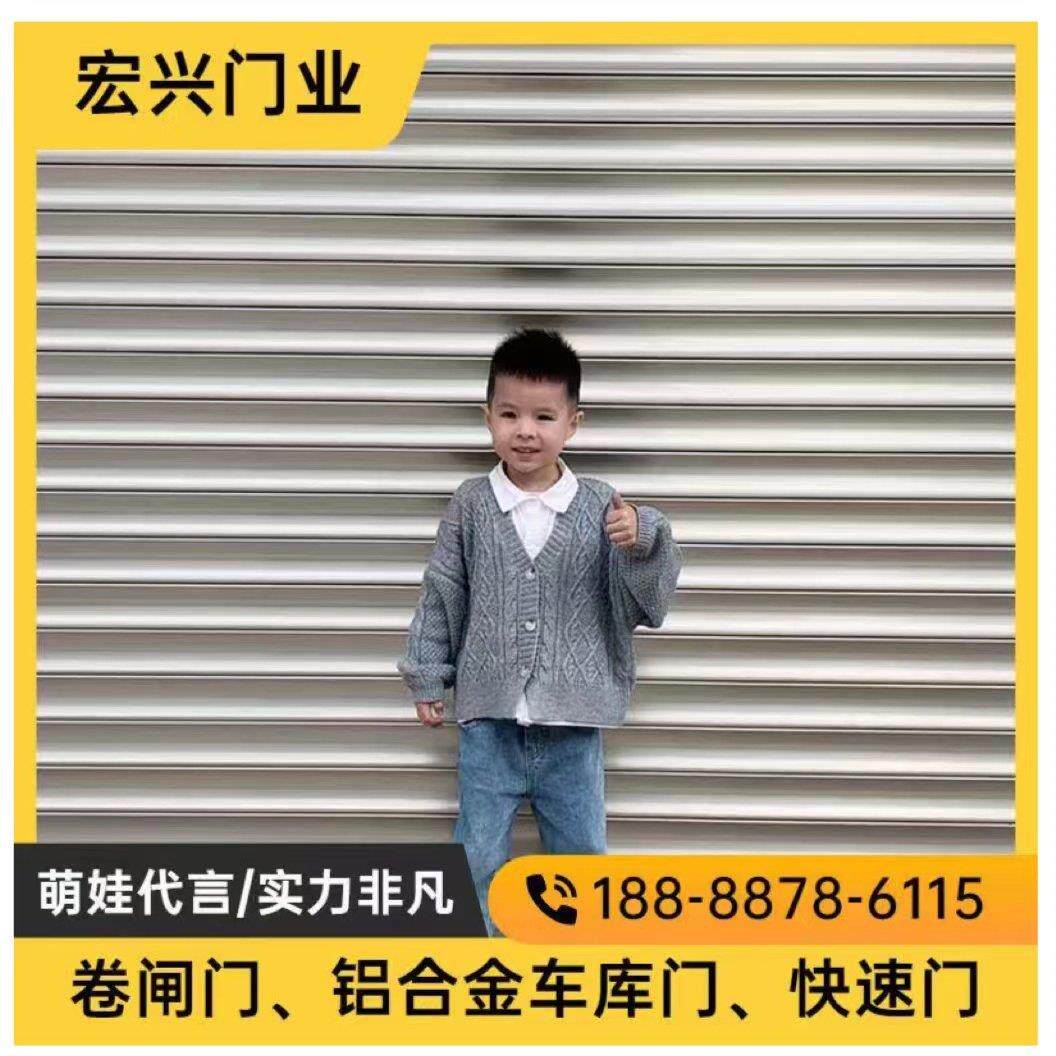 绍兴柯桥厂家直销电动卷帘门卷闸门铝合金车库门遥控水晶门进户门