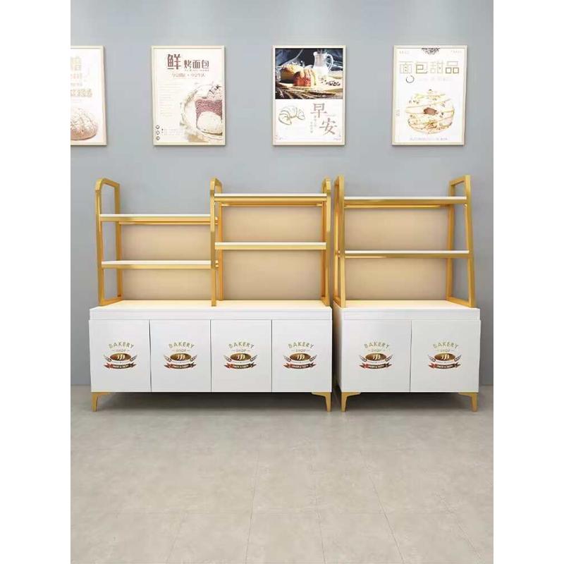 面包柜展示柜糕点零食货架饼干边柜烘焙蛋糕店干点中岛开放面包架