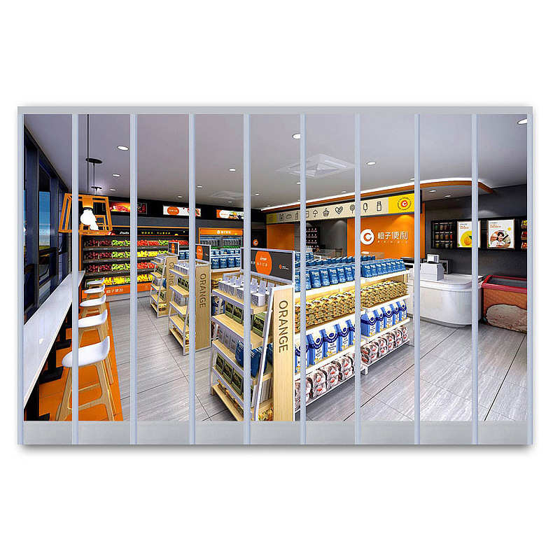 自吸门帘空调磁吸隔断帘挡风恒温透明窗帘商用超市门口pvc软帘子
