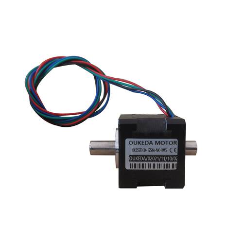 OK35STH34-1254A-NK-HM5 NEMA14 Hollow shaft motor M5 thread