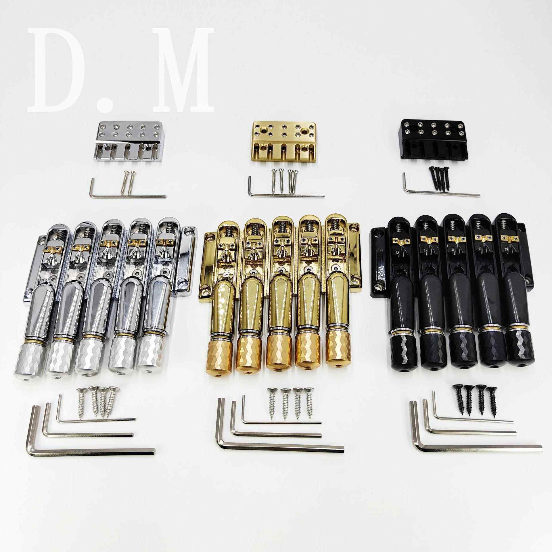 高档无头贝斯五弦铜码琴桥拉弦板5弦无头电贝斯琴桥上枕下桥