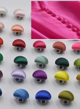 蘑菇布钮扣夏装白色红色灰色黄色橙色绿色紫色黑色尺寸衬衫羊毛衣