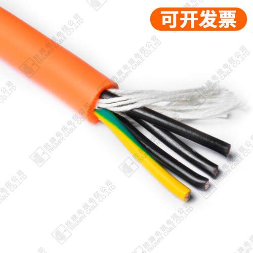 深圳胜牌拖链线20886-4G4.0MM伺服电机电缆PVC弯折1500万次耐油