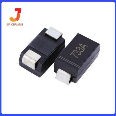 现货1SMA4733ASMA1W5.1V丝印:733ADO-214AC稳压二极管