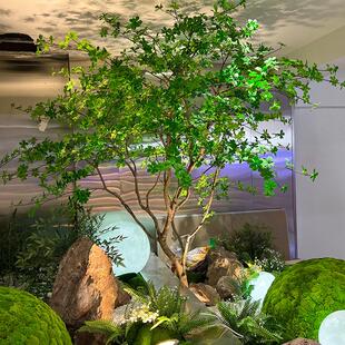仿真吊钟树景观室内外北欧风摆件橱窗装饰马醉木大型绿植造景搭配