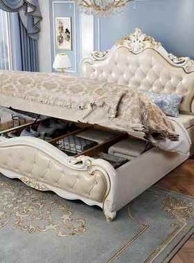 床QX-115#欧式双人奢华美式高档用主卧床现代白色主床简欧家婚床1