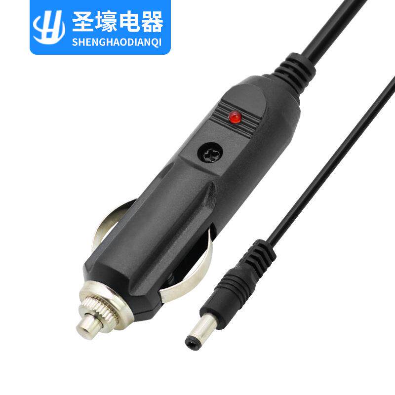 厂家直营 DC点烟器插头线 车充12-24V点烟电源线5.5*2.1DC接口