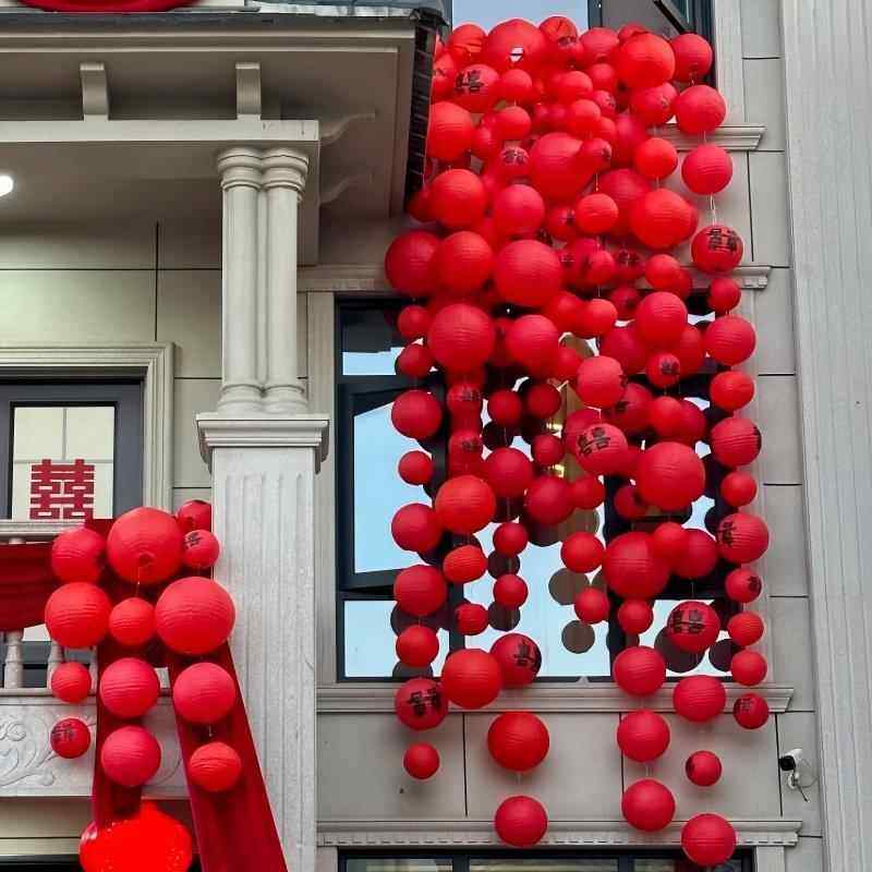 结婚红色喜字灯笼瀑布婚房布置挂饰农村庭院大门中式婚礼拍照道具,节庆用品/礼品,婚房装扮用品,淘宝优惠券,粉丝福利购,淘宝优惠卷