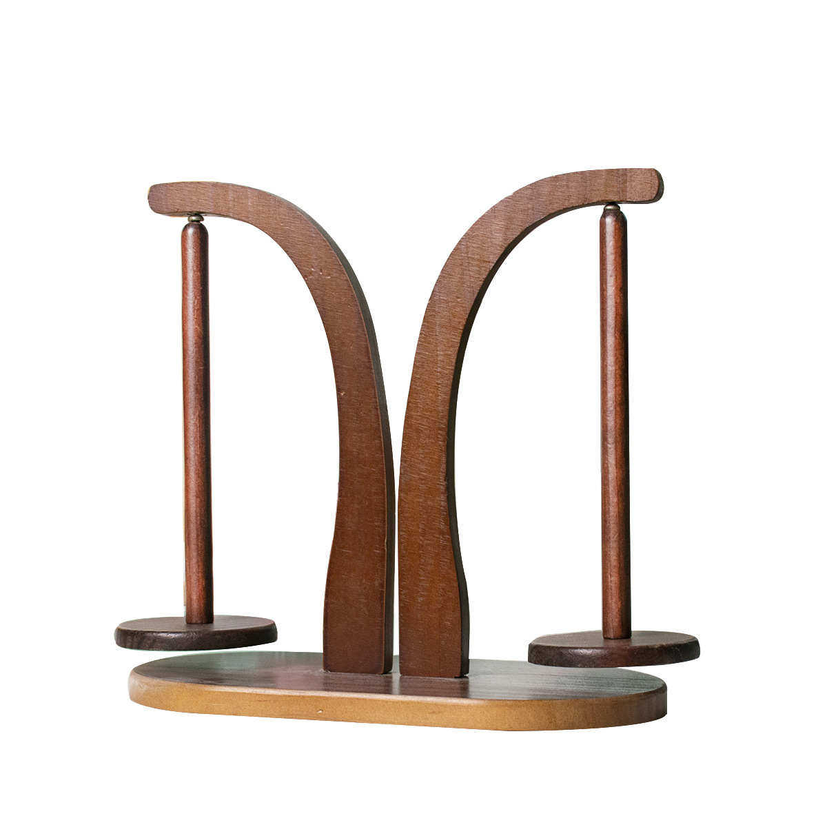 木制双轴毛线架纱线支架实木纱线球置物架家用可旋转毛线架