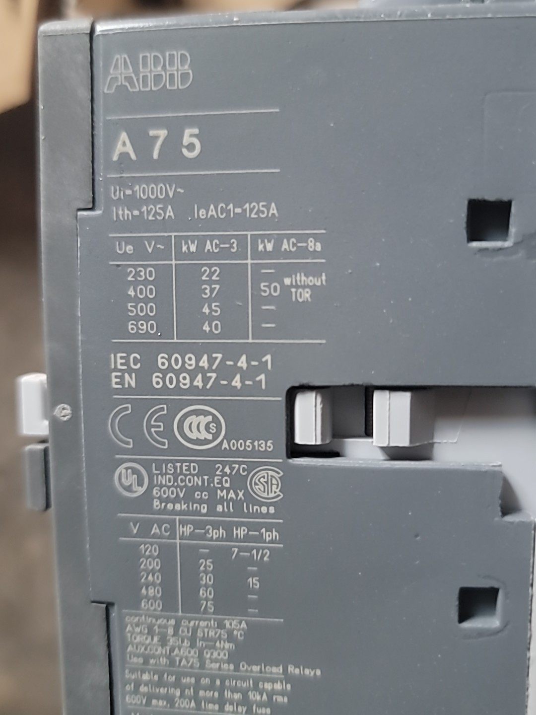 ABB A75-30-11 1SBL411001R8100