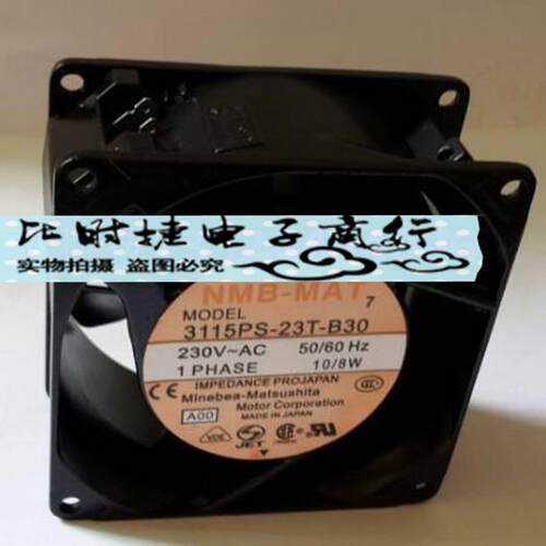 NMB美蓓亚 3115PS-23T-B30 230V 8/10W 80*80*38MM 交流风机