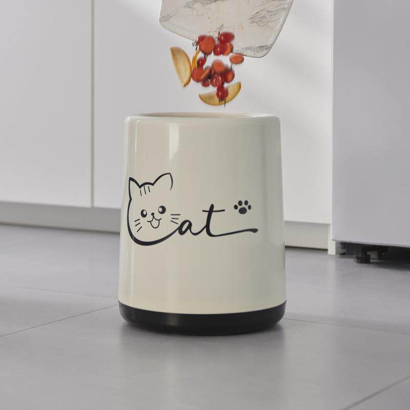 新款直销家用床边厨房垃圾桶高颜值卧室厕所简约大号盖压圈卫生间