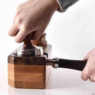 咖实木压粉座吧台手啡填压座半wk 2368自动咖机把手支撑柄支架啡