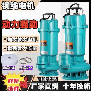 农田灌溉潜水泵220v家用3两相电2寸抽水三千瓦油浸式高扬程大流量