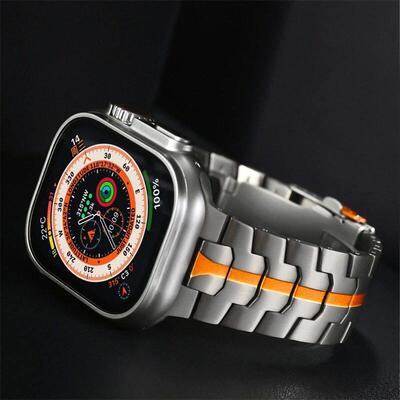 Stainless Steel Strap For Apple Watch Series 10 9 8 7 46mm 4