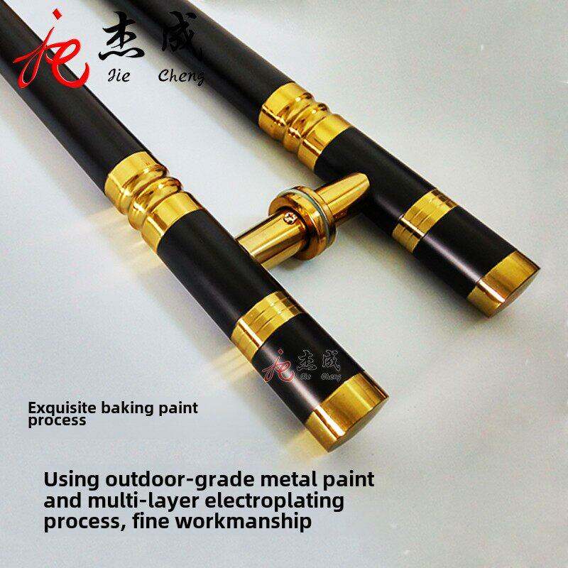 洁诚玻璃门拉手黑色钛不锈钢加厚拉手欧式门木门拉手黑色大拉手