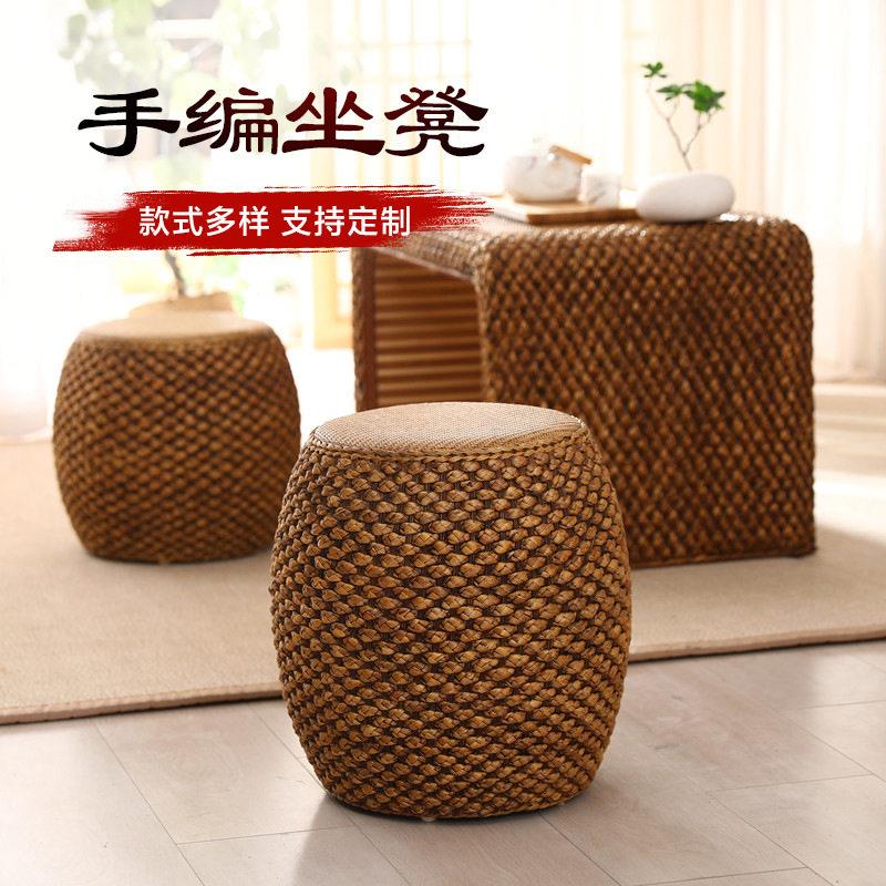 藤编鼓凳换鞋凳化妆凳古筝板琴凳子家用客厅茶桌圆凳小凳子坐墩