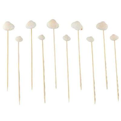 100 pcs Bamboo Shell Bamboo Skewers Fashion Disposable 4.7