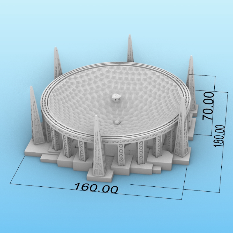贵州天眼模型现代简约贵州定制礼品旅游纪念品3D打印建筑工艺品